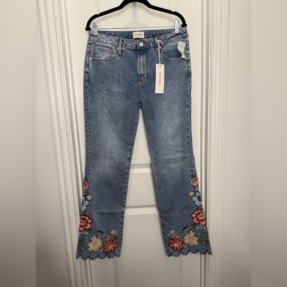 DRIFTWOOD Kelly Boot Cut Isla Jeans Embroidered Size 29